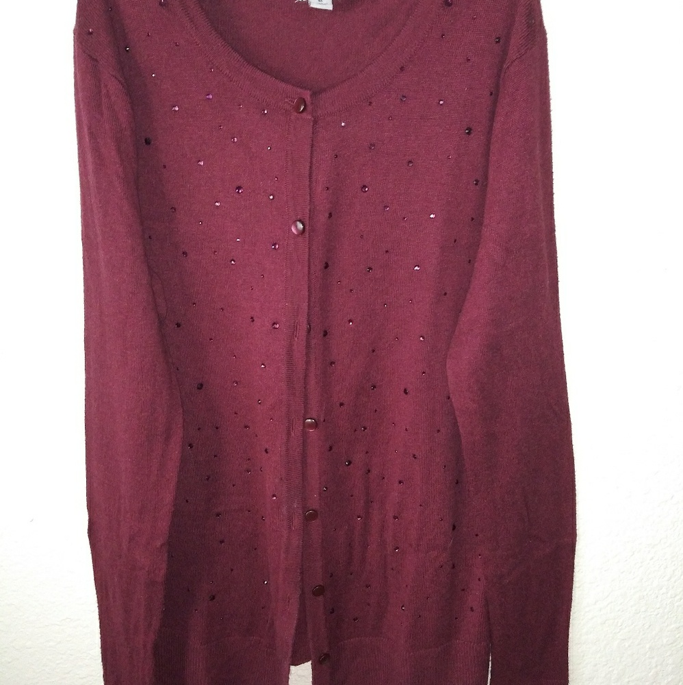 A new day button up sweater.